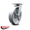 Service Caster 8 Inch Kingpinless Semi Steel Wheel Swivel Top Plate Caster SCC-KP30S820-SSR - alternate 6